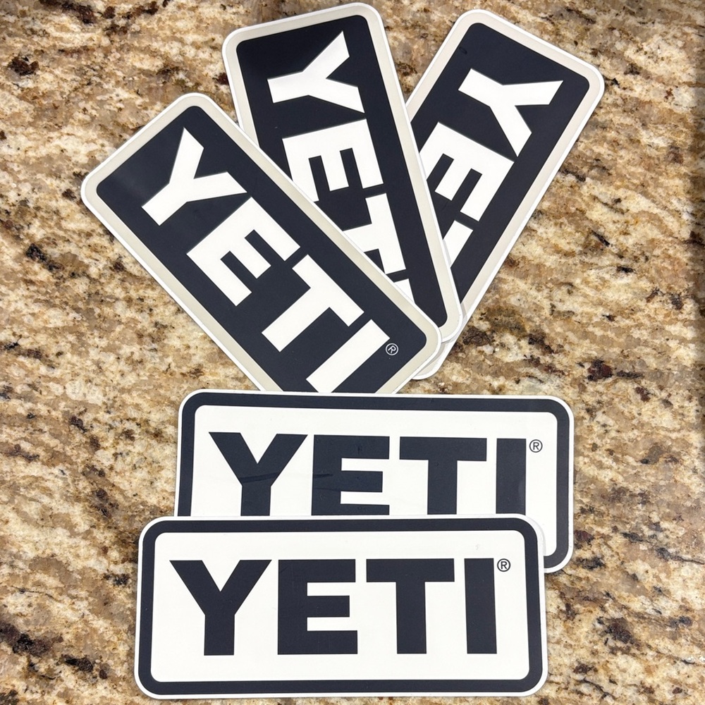 ✨5 for $20✨ YETI Black and White Logo Sticker Pack